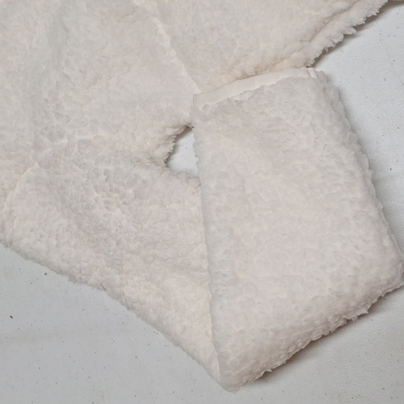 NEW! Kids' (Unisex) Faux Shearling Half Zip-Up Pullover, White - Wondershop - Picture 7 of 9